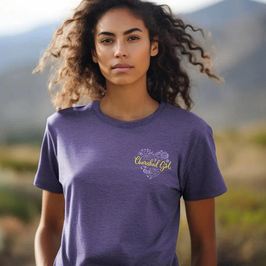 Cherished Girl Womens T-Shirt Love Never Fails - Pura Vida Books