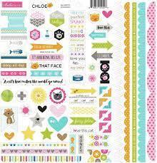 Chloe Doohickey Cardstock Stickers - Pura Vida Books