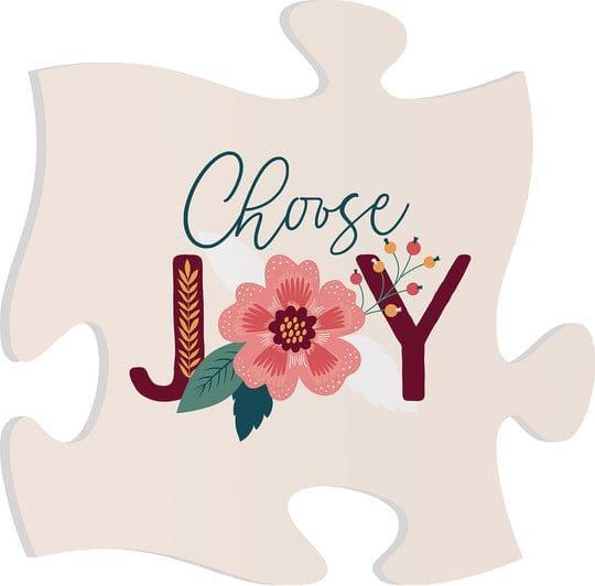 Choose Joy Mini Puzzle Piece Décor - Pura Vida Books