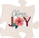 Choose Joy Mini Puzzle Piece Décor - Pura Vida Books