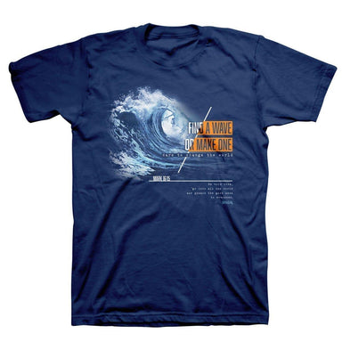Christian T-Shirt Make A Wave Mark 16:15 - Pura Vida Books