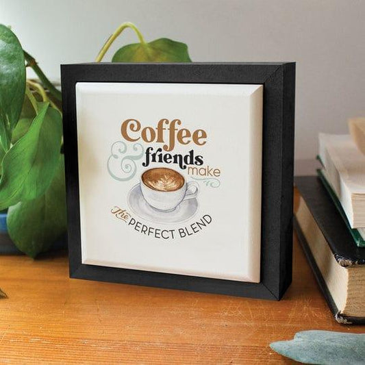 Coffee & Friends Make The Perfect Blend Cuadro - Pura Vida Books