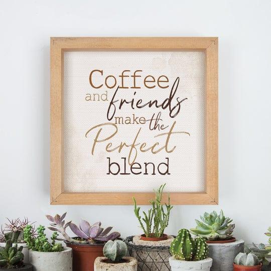 Coffee And Friends Make The Perfect Blend Cuadro - Pura Vida Books