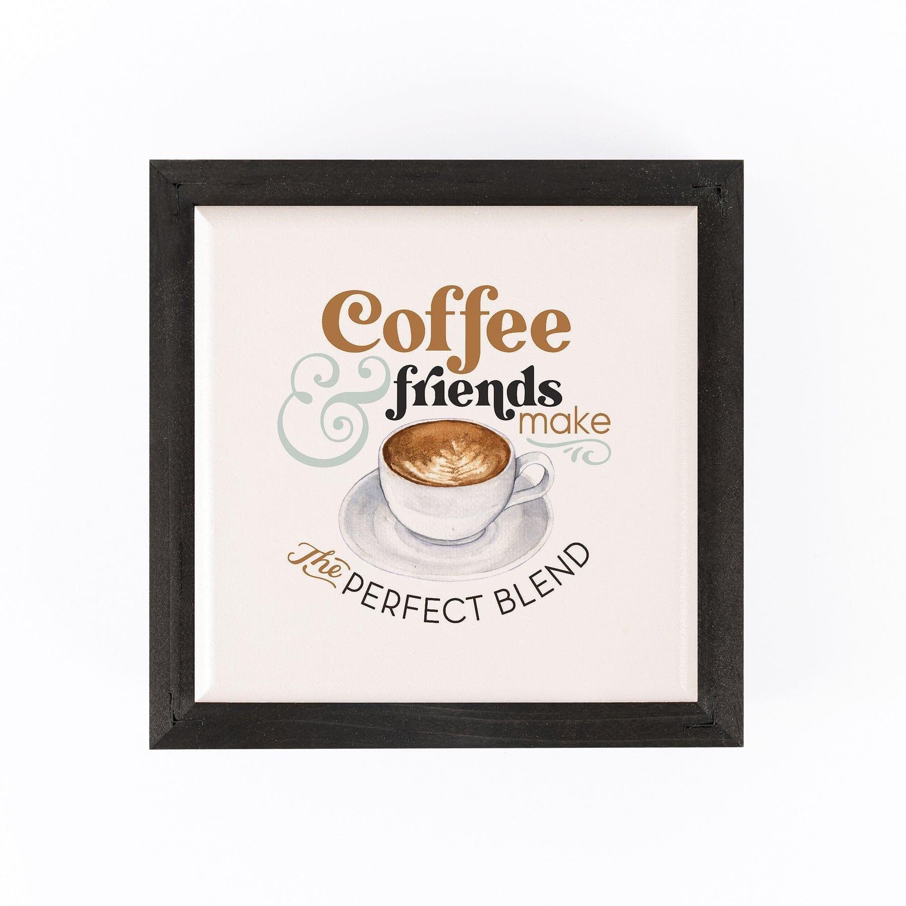 Coffee & Friends Make The Perfect Blend Cuadro - Pura Vida Books