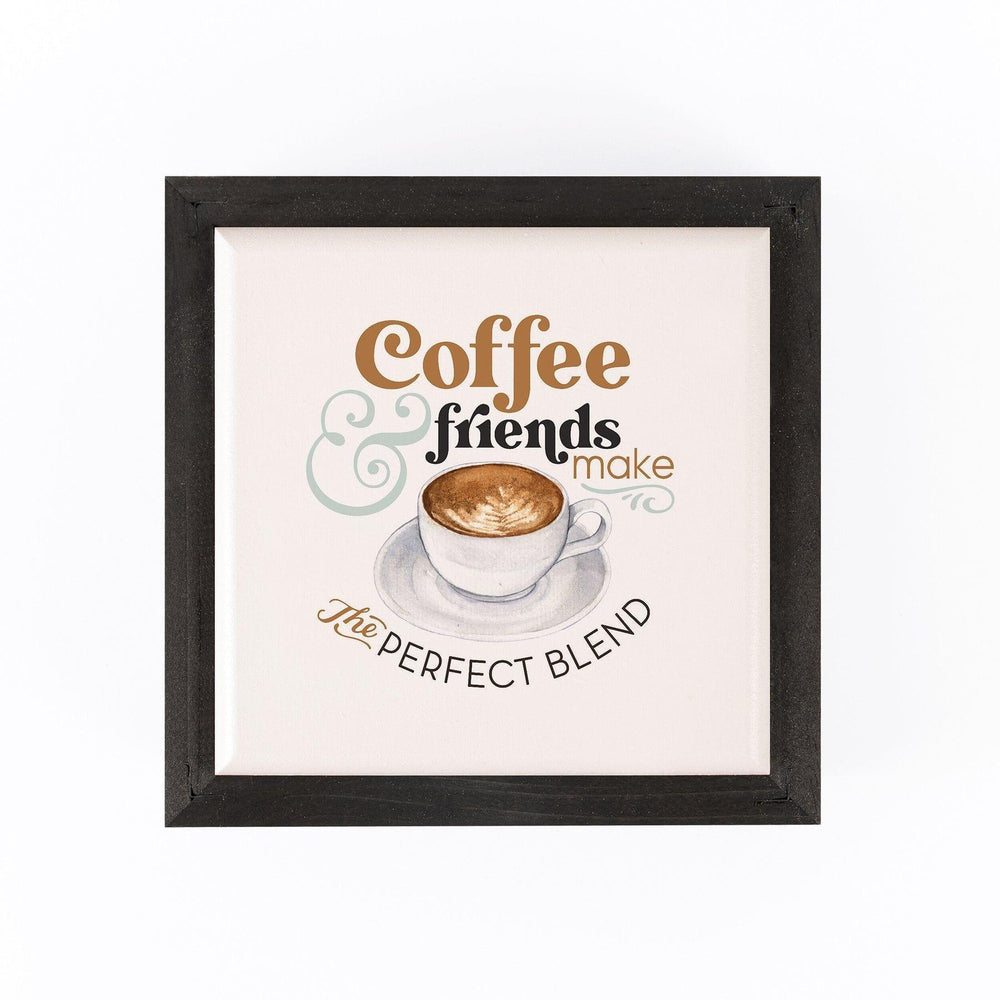Coffee & Friends Make The Perfect Blend Cuadro - Pura Vida Books