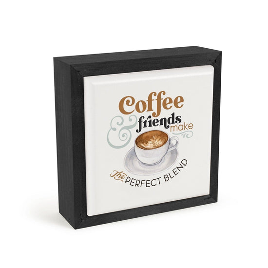 Coffee & Friends Make The Perfect Blend Cuadro - Pura Vida Books