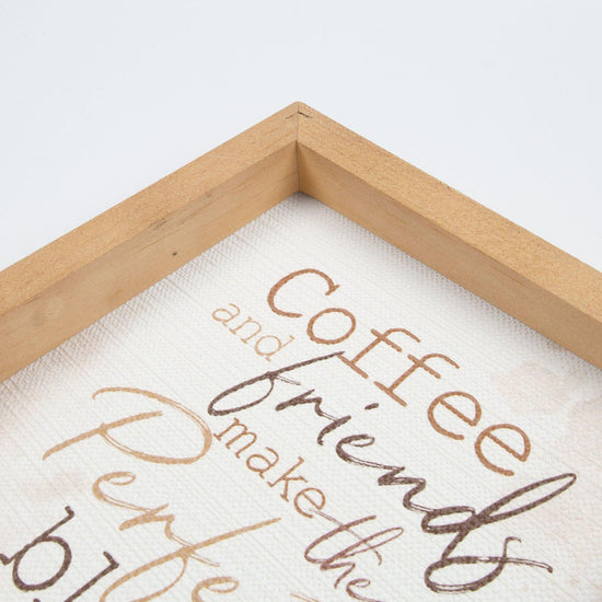 Coffee And Friends Make The Perfect Blend Cuadro - Pura Vida Books