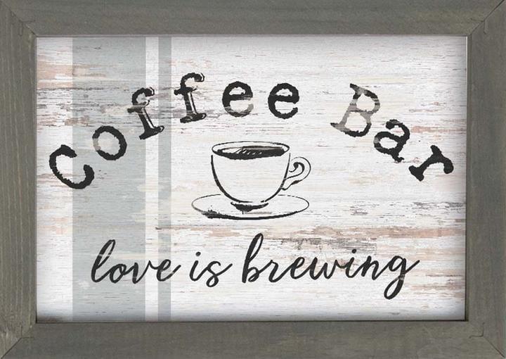 Coffee Bar Love is Brewing Cuadro - Pura Vida Books