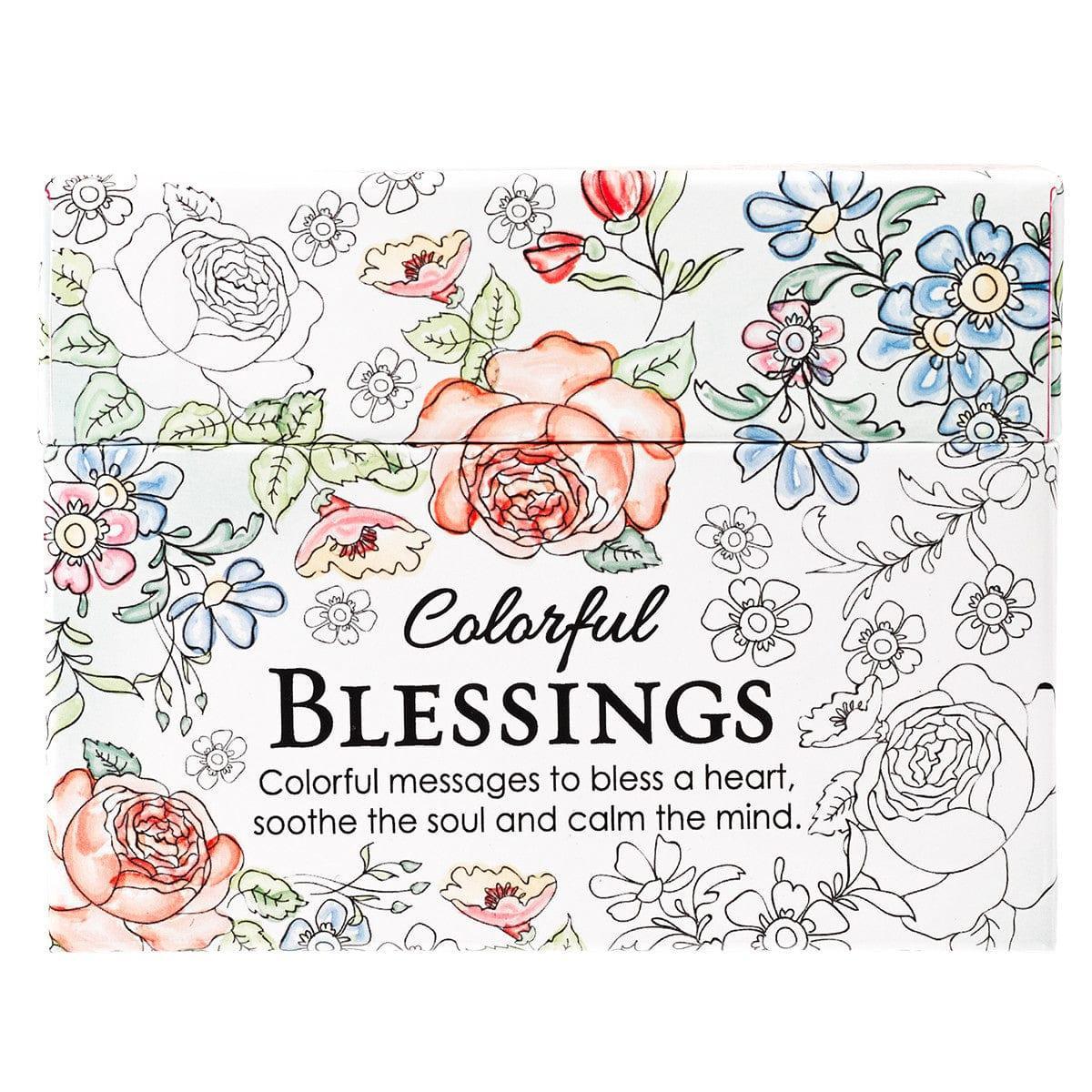 Colorful Blessings Coloring Cards - Pura Vida Books