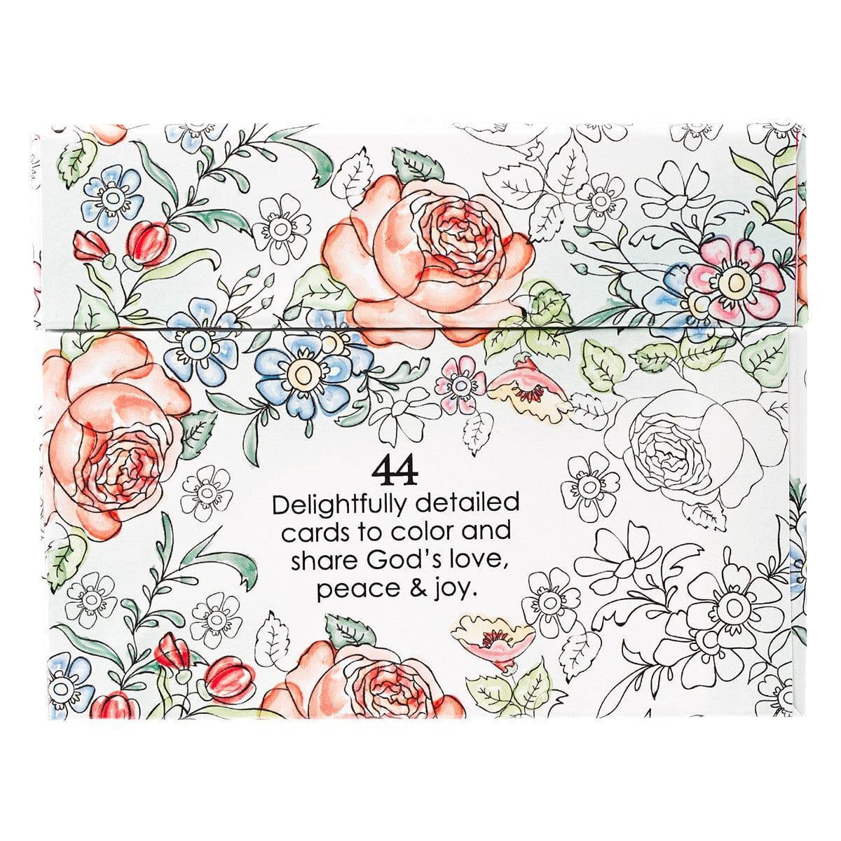 Colorful Blessings Coloring Cards - Pura Vida Books