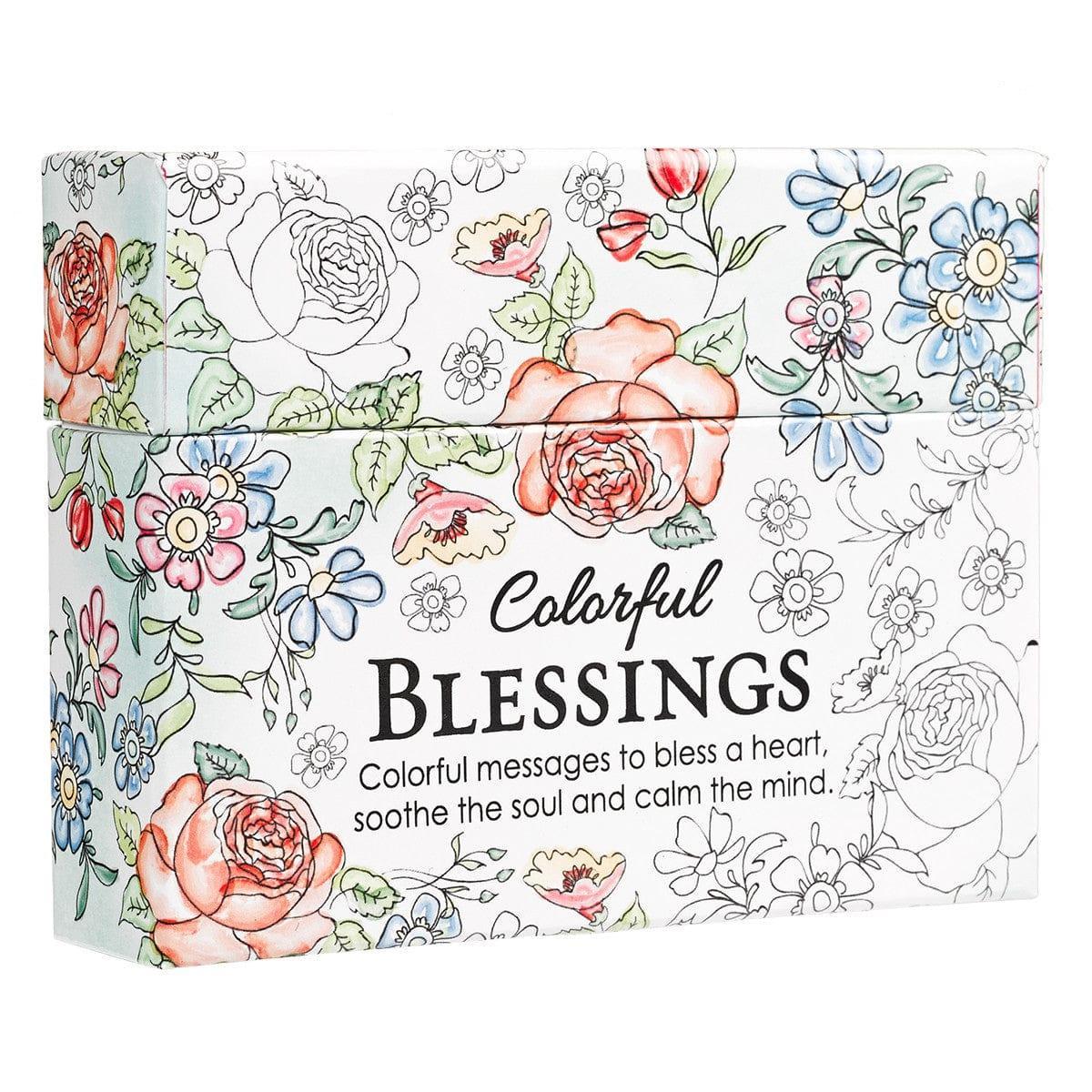 Colorful Blessings Coloring Cards - Pura Vida Books