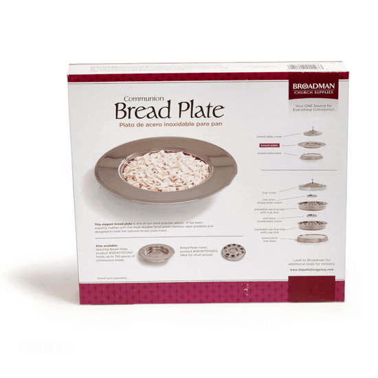 Communion Bread Plate (Silver) - Pura Vida Books