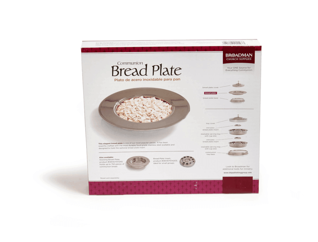 Communion Bread Plate (Silver) - Pura Vida Books