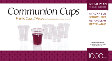 Communion Cups Plastic – 1,000 count - Pura Vida Books