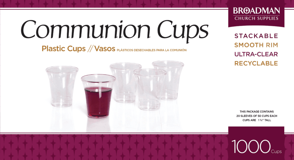 Communion Cups Plastic – 1,000 count - Pura Vida Books
