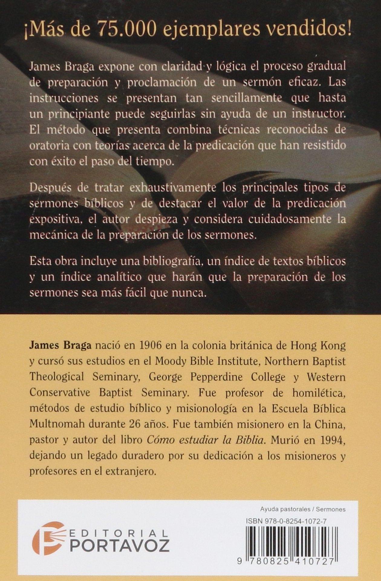 Cómo preparar mensajes bíblicos - James Braga - Pura Vida Books