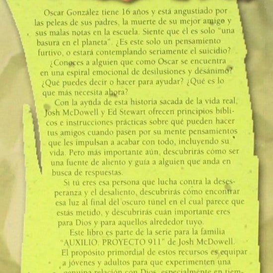 ¿Cómo puedo ayudar a mi amigo que se quiere suicidar?-Josh McDowell y Ed Stewart - Pura Vida Books