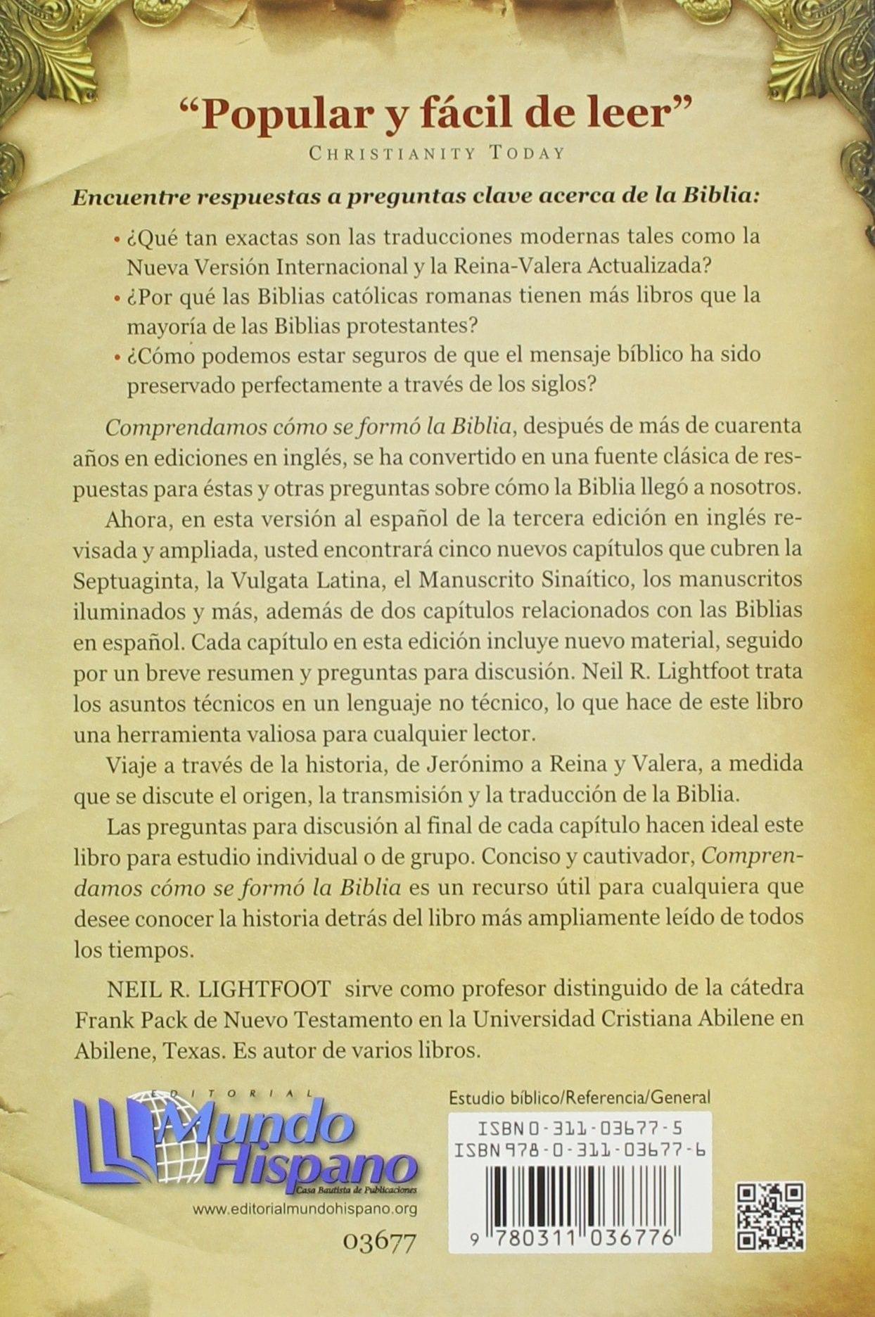 Comprendamos Como Se Formó la Biblia - Neil R. Lightfoot - Pura Vida Books