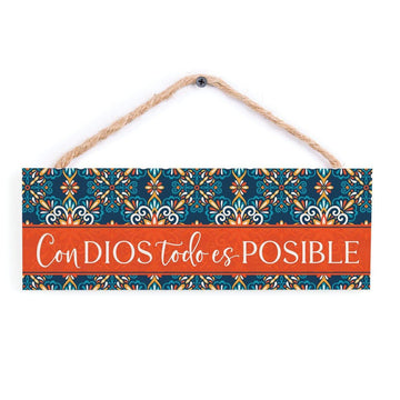 Con Dios Todo Es Posible Cuadro - Pura Vida Books