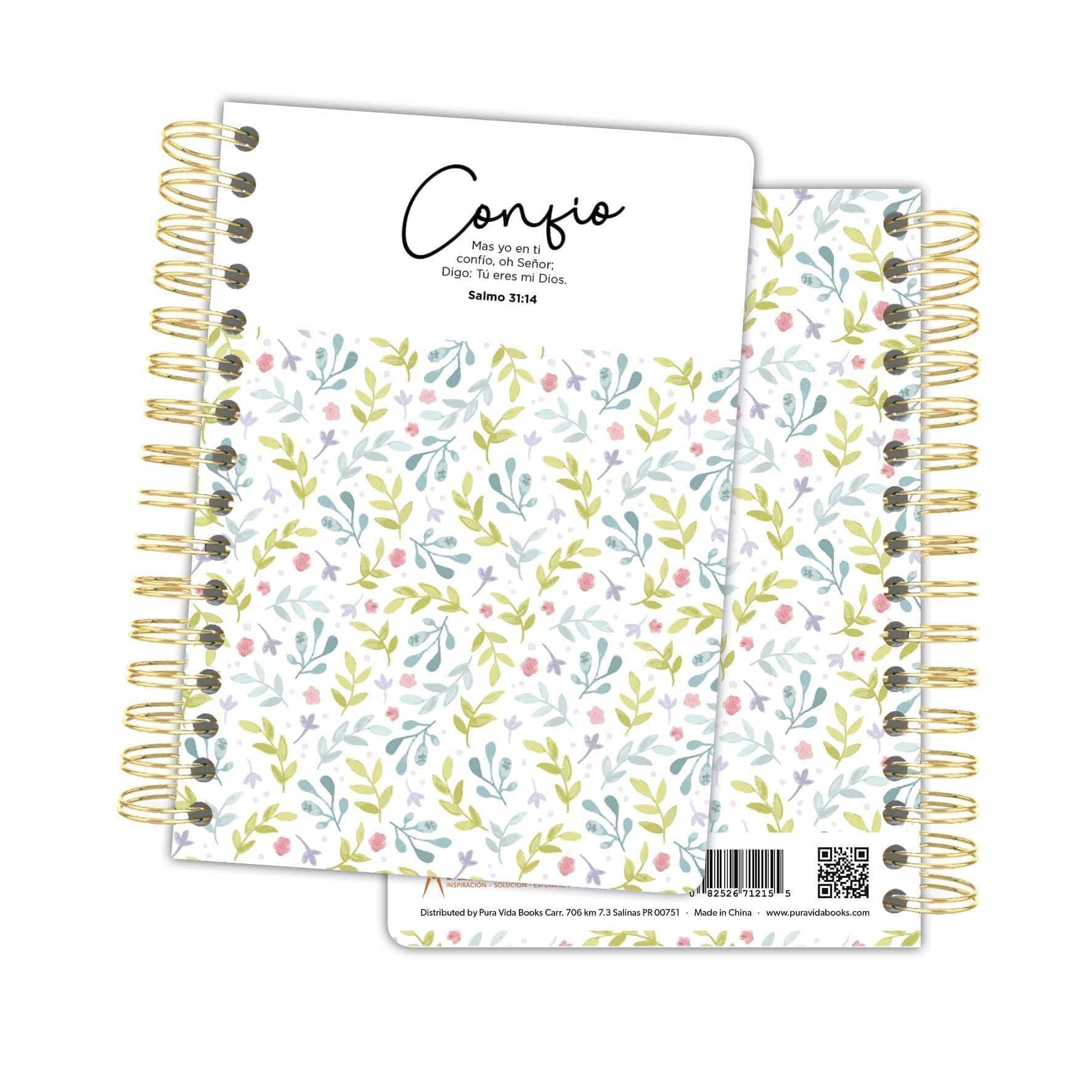 Confio - Libretas Lineas & Flores - Pura Vida Books