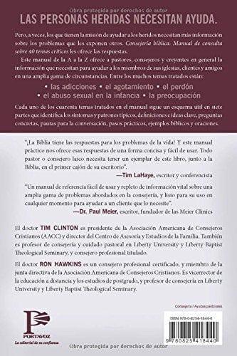 Consejería bíblica: Manual de consulta sobre 40 temas críticos - Dr. Tim Clinton y Dr. Ron Hawkins - Pura Vida Books