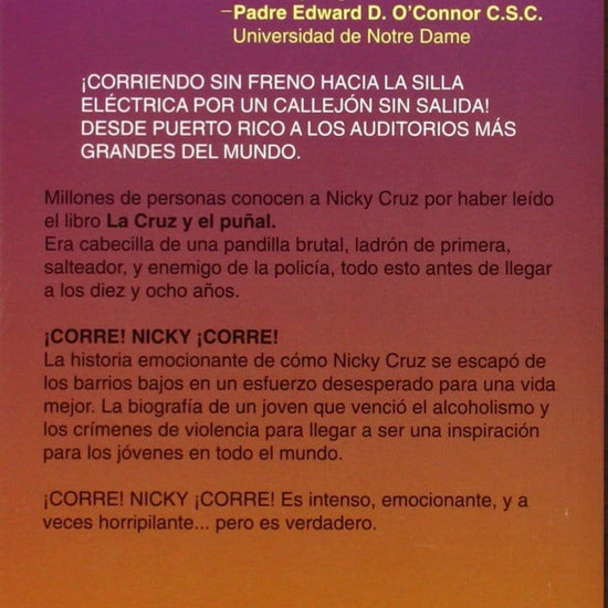 ¡Corre Nicky Corre! - Nicky Cruz - Pura Vida Books