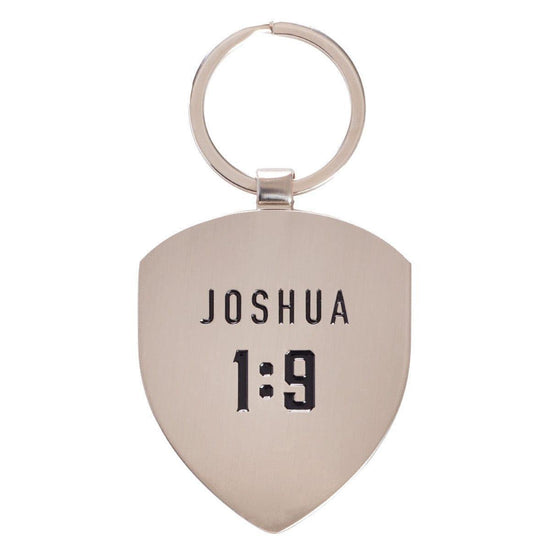 Courage - Joshua 1:9 Metal Keyring - Pura Vida Books