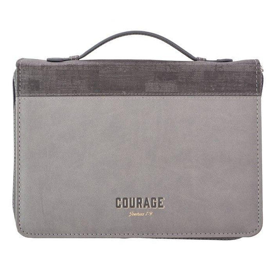 Courage LuxLeather Bible Cover – Joshua 1:9 - Pura Vida Books