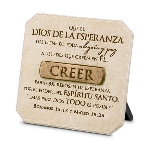 Creer, Placa Esculpida - Pura Vida Books