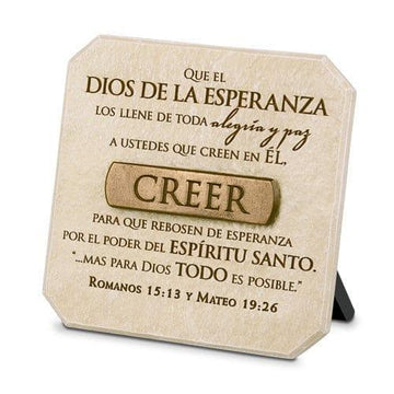 Creer, Placa Esculpida - Pura Vida Books