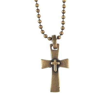 Cross Jewelry Brass - Pura Vida Books