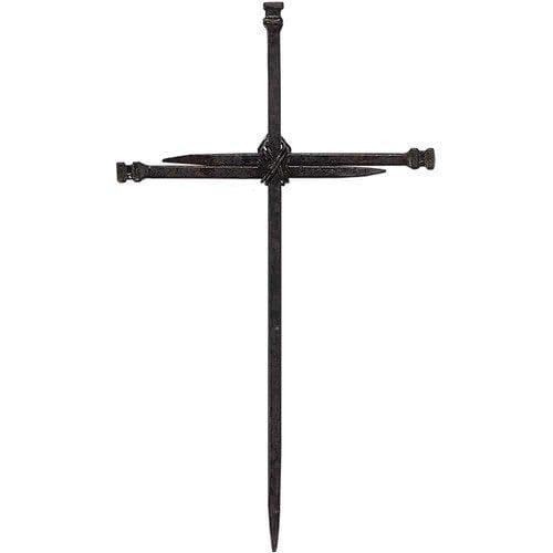 Cross Wall 3 Nail Cross Metal 12.5" Inches - Pura Vida Books