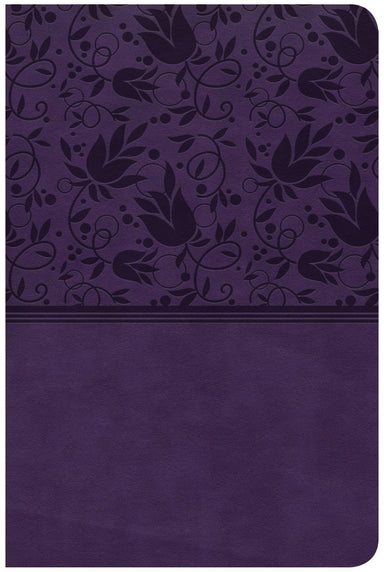 CSB Compact Ultrathin Bible, Purple LeatherTouch (Inglés) Imitation Leather - Pura Vida Books