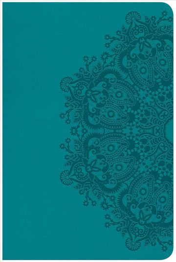 CSB Compact Ultrathin Bible, Teal Leather Touch - Pura Vida Books