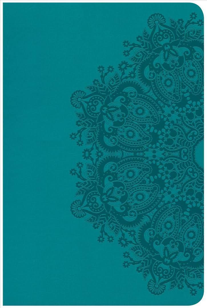CSB Compact Ultrathin Bible, Teal Leather Touch - Pura Vida Books