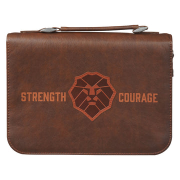 Cubierta para Biblia  Strength and Courage (Fortaleza y valor)