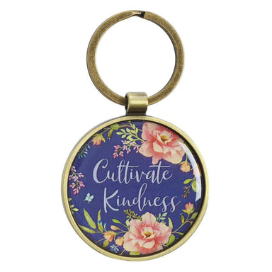 Cultivate Kindness Metal Key Ring - Pura Vida Books