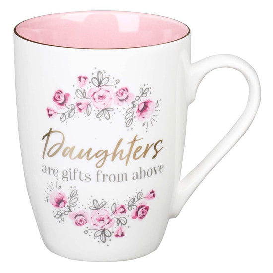 Daughters are Gifts From Above Ceramic Mug - James 1:17 - Pura Vida Books