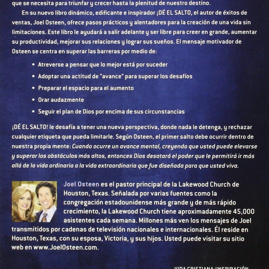 ¡DÉ EL SALTO! - Joel Osteen - Pura Vida Books