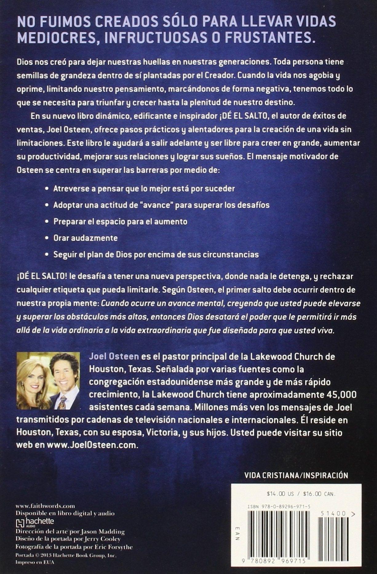 ¡DÉ EL SALTO! - Joel Osteen - Pura Vida Books