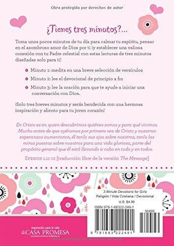 Devocionales de 3 minutos para niñas - Pura Vida Books