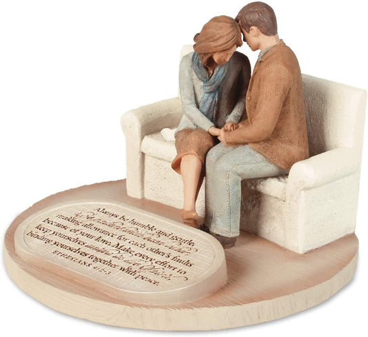 Devoted Praying Couple Figure - Pura Vida Books