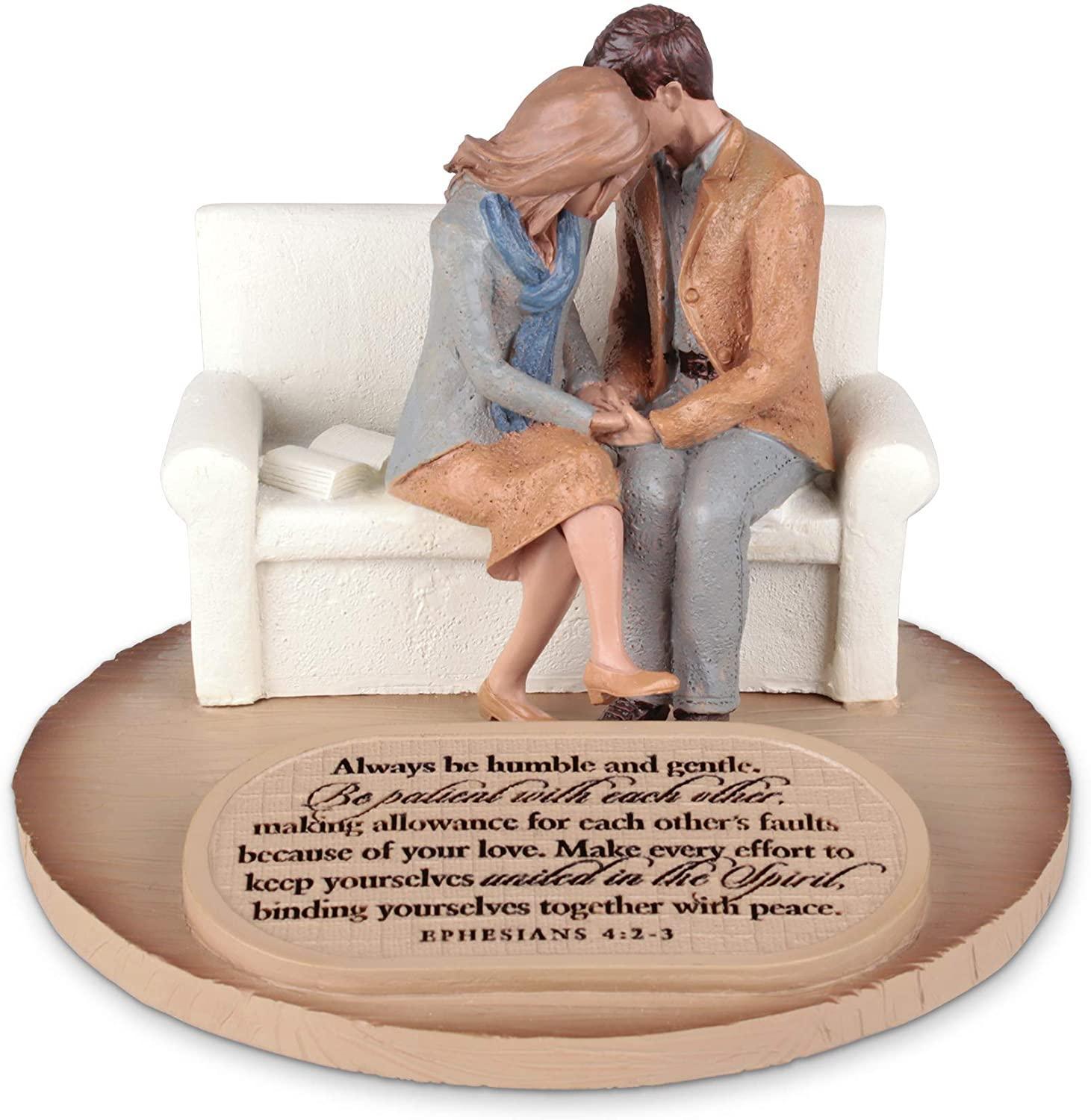 Devoted Praying Couple Figure - Pura Vida Books