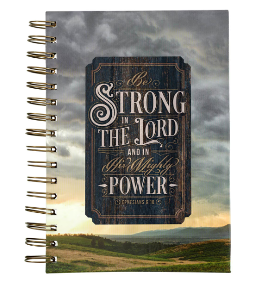 Diario de alambre grande Strong in the Lord New Dawn - Efesios 6:10