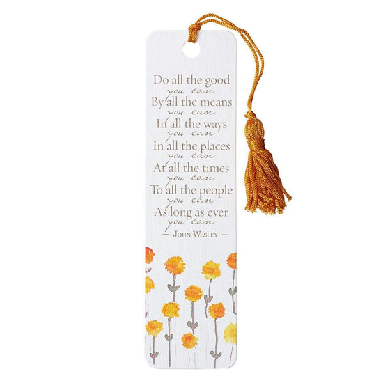 Do All the Good You Can Bookmark with Tassel - Galatians 6:9 - Pura Vida Books