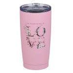 Do Everything In Love Stainless Steel Mug in Pink - Pura Vida Books