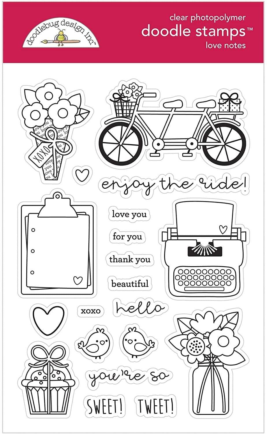 Doodle Stamps - Love Notes - Pura Vida Books