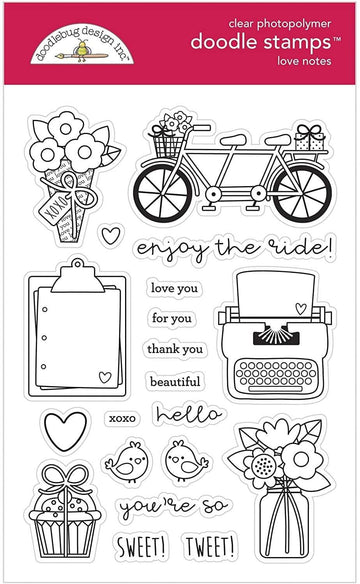 Doodle Stamps - Love Notes - Pura Vida Books