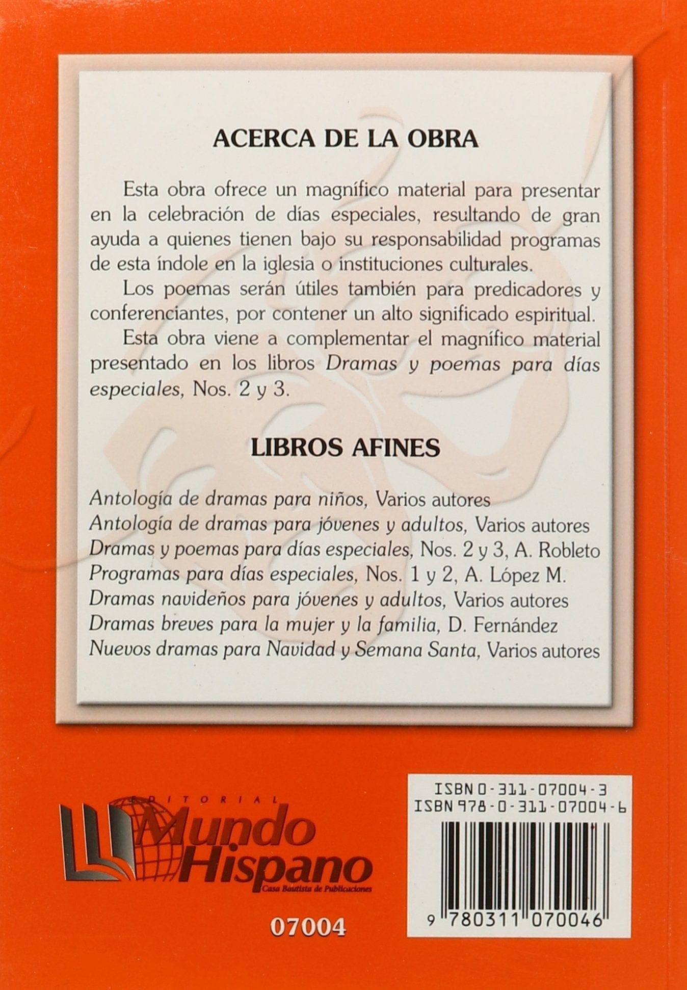 Dramas y Poemas Para Dias Especiales 1 - Adolfo Robleto - Pura Vida Books