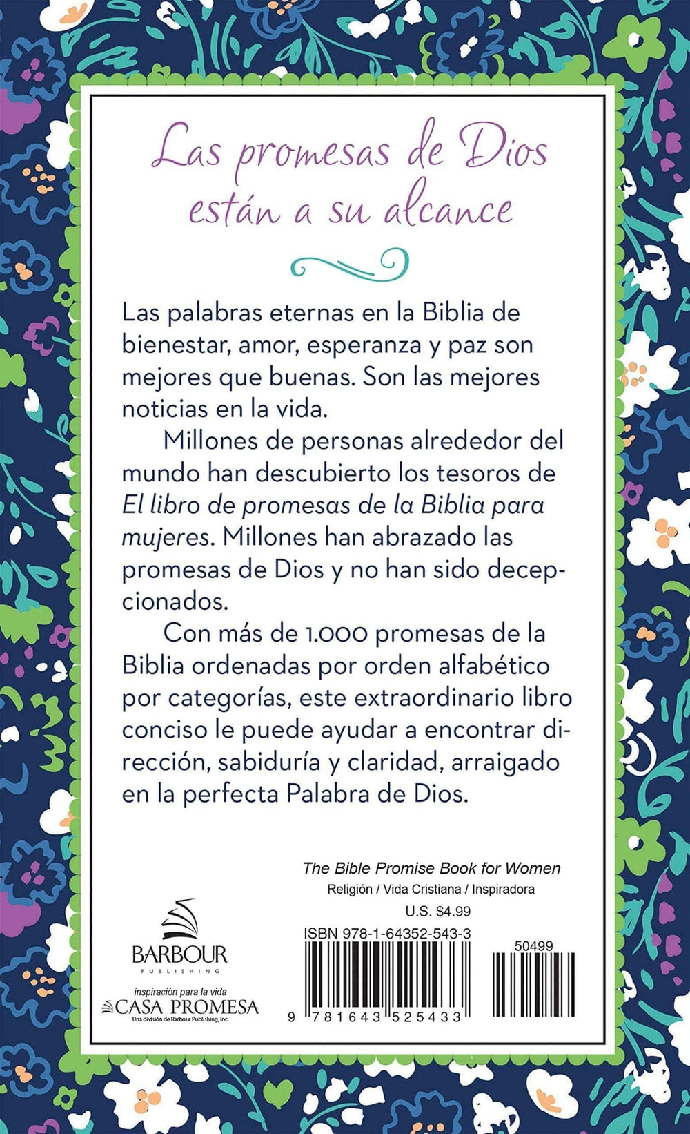 El libro de promesas de la Biblia para mujeres - Pura Vida Books